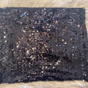 Billabong Black Sequin Mini Skirt -Small